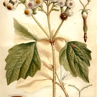 Ilustración botánica de Axihuitl