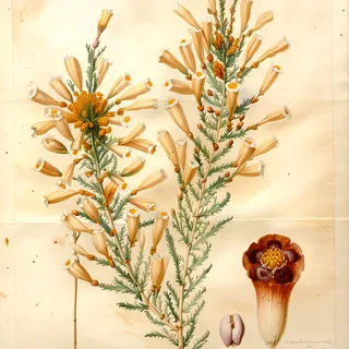 Ilustración botánica de Pichi