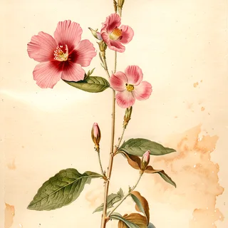 Ilustración botánica de Hierba del golpe